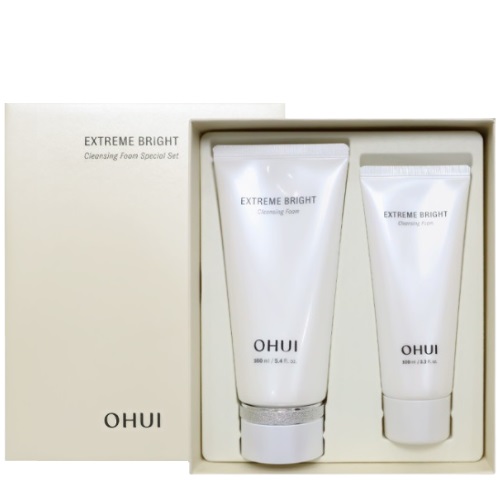 O HUI Extreme Bright Cleansing Foam Special Set (160ml+100ml) White