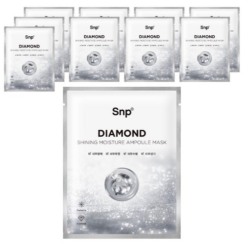 SNP Diamond Shining Moisture Ampoule Mask 25ml x 10ea