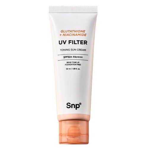SNP Glutathione Niacinamide UV Filter Toning Sun Cream SPF50+PA++++50ml