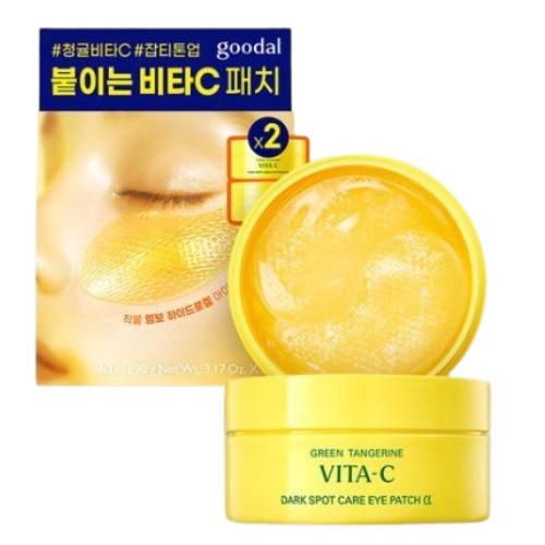 GOODAL Green Tangerine Vita-C Dark Spot Care Eye Patch 60pcs Double Set