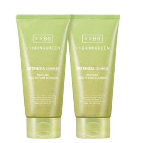 BRINGGREEN Artemisia Calming EX Modeling Pack to Foam Cleanser 120mL*2EA