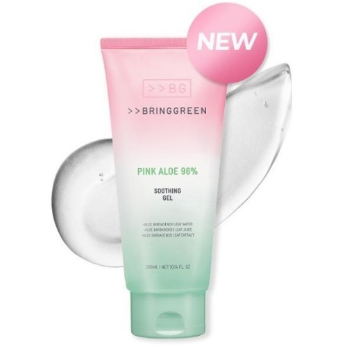 BRINGGREEN Pink Aloe 96% Soothing Gel 300mL