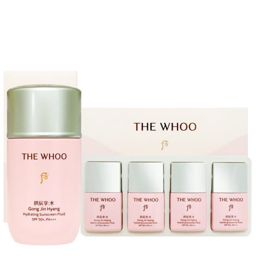 The Whoo Gong Jin Hyang Soo Hydrating Sunscreen Fluid SPF50+PA+++60ml set (+13mlx4ea)