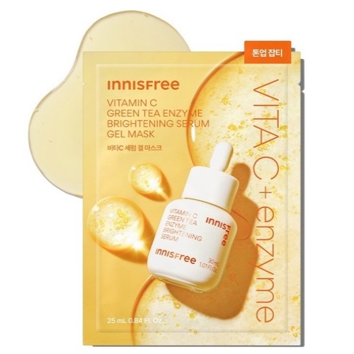 INNISFREE Vitamin C Green Tea Enzyme Brightening Serum Gel Mask 25mL