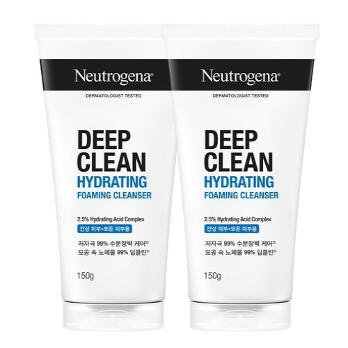 Neutrogena Deep Clean Hydrating Foaming Cleanser 150g*2EA