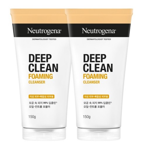 Neutrogena Deep Clean Foaming Cleanser 150g*2EA