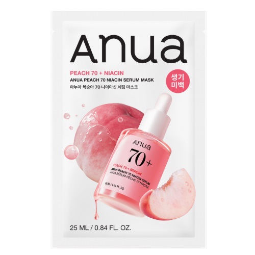 ANUA Peach 70 Niacin Serum Mask 25ml x 1 sheets