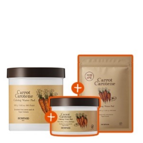SKINFOOD Carrot Carotene Calming Water Pad 60pads/250g (1+1)
