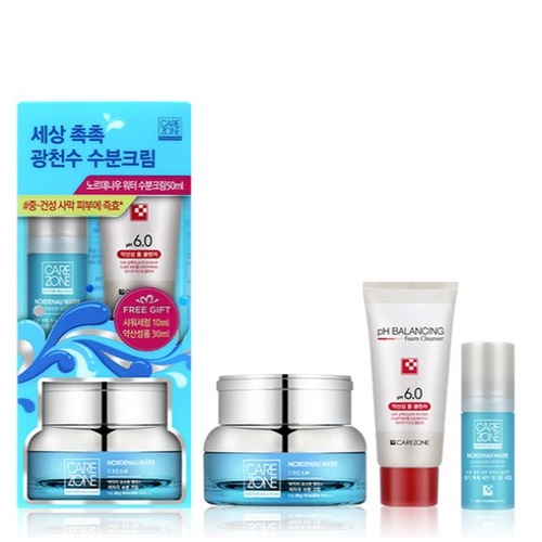 CARE ZONE Nordenau Water Cream 50ml+shower serum 10ml+Foam 31ml Set