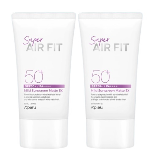 A'pieu Super Air Fit Mild Sunscreen Matte EX SPF50+PA++++50ml*2EA