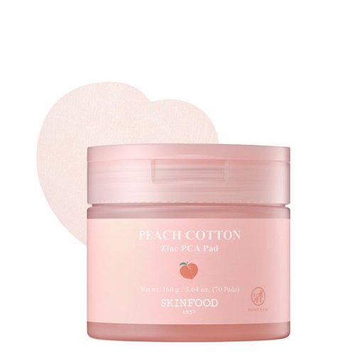 SKINFOOD Peach Cotton Zine PCA Pad 70pads