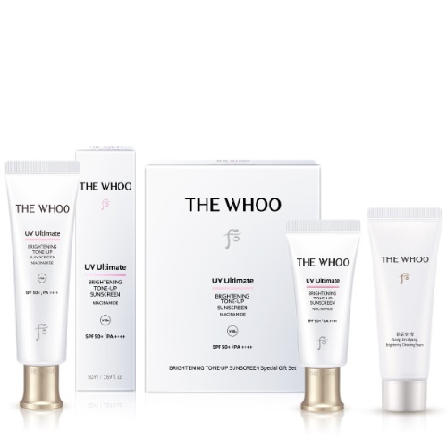 The Whoo UV Ultimate Brightening Tone-Up Sunscreen SPF50+PA++++50ml Set