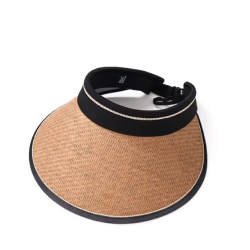 [DAISO] [UV Protection Up to 99%] UV Protection Foldable Rattan Sun Cap Black