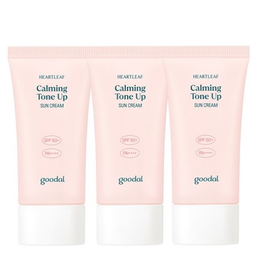 GOODAL Heartleaf Calming Tone Up Sun Cream SPF50+PA++++50ml *3EA