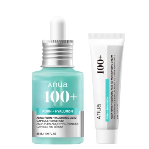 ANUA PDRN Hyaluronic Acid Capsule 100 Serum 30ml Set (+Cream 30ml)