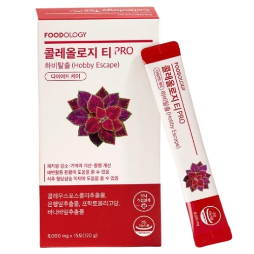 FOODOLOGY Coleology Tea Pro Hobby Escape 8,000mg x 15 Sticks (15-day supply)