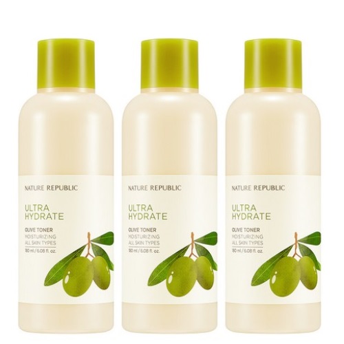 Nature Republic Ultra Hydrate Olive Toner 180ml*3ea