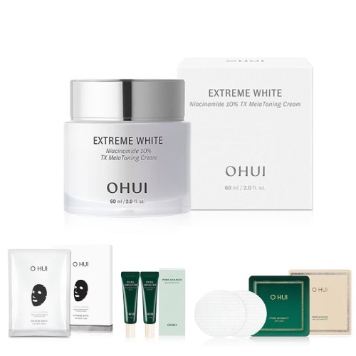 O HUI Extreme White Niacinamide 10% TX Mela Toning Cream 60ml + Gift