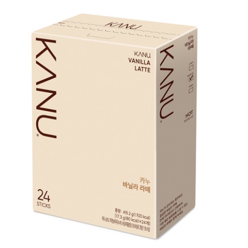 KANU Vanilla Latte Coffeemix 17.3g x 24 sticks