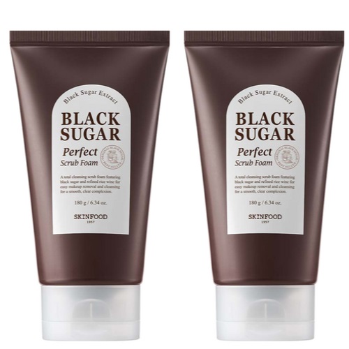 SKINFOOD Black Sugar Perfect Scrub Foam 180g*2ea