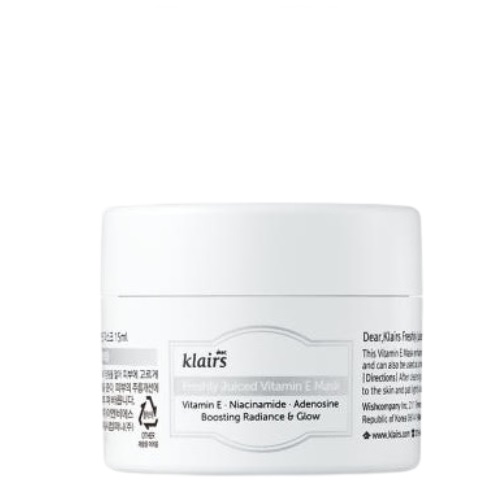 Dear, Klairs Freshly Juiced Vitamin E Mask 15g