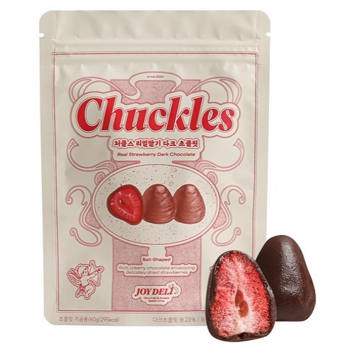 Chuckles Real Strawberry Dark Chocolate 60g