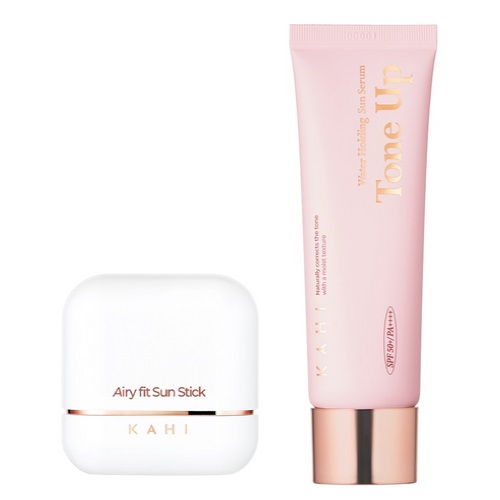 KAHI Airy Fit Sun Stick 14g+Water Holding Tone Up Sun Serum 50ml, 1 set