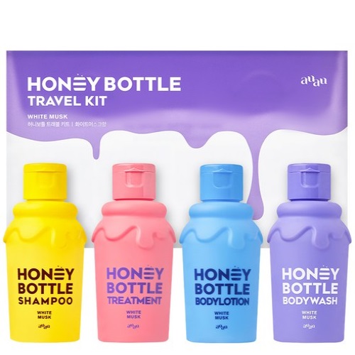 auau Honey Bottle Travel Kit 4items Set