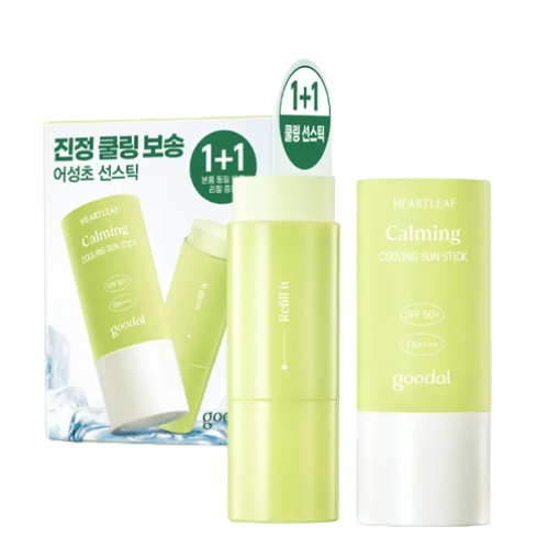 GOODAL Heartleaf Calming Cooling Sun Stick PF50+PA++++19g 1+1 Set