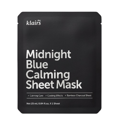 [SALE] Dear, Klairs Midnight Blue Calming Sheet Mask 25ml