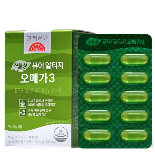 Korea Eundan Botanical Pure rTG Omega 3 60 Capsules (2-month supply)