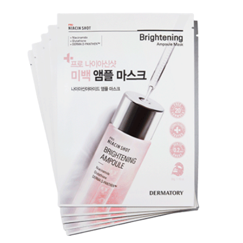 DERMATORY Pro Niacin Shot Ampoule Mask [Brightening] 34g [5+5]