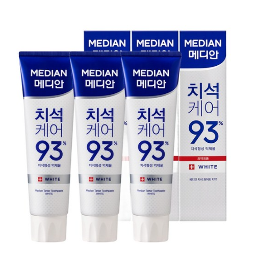 MEDIAN Tartar Care Toothpaste White 120g x 3ea