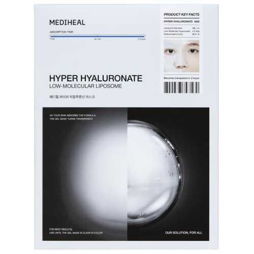 MEDIHEAL Hyper Hyaluronate Low-Molecular Liposome 34ml x 10pcs.