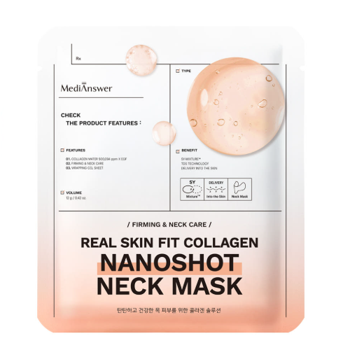 MediAnswer Real Skin Fit Collagen NANOSHOT Neck Mask [5p]