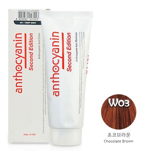 [TK Only] Sarangsae Anthocyanin Second Edition Acid Color 230g [W03 chocolate Brown]