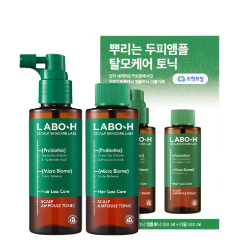 LABO-H Scalp Strengthening Clinic Ampoule Tonic Hair Loss Care 100ML(+100ml Refill)