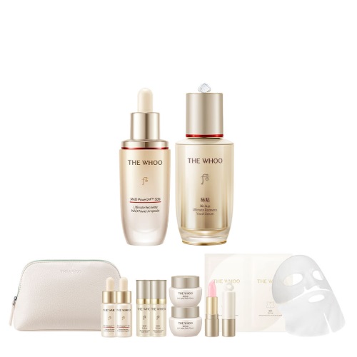 The Whoo Skin Longevity NAD Duo Set (Ampoule 30ml+Essence 50ml) +Gift
