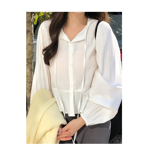 GANAESRA [ordinaire] Ellie blouse (ivory)