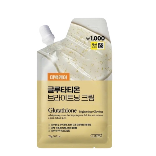 [DAISO] Curest Glutathione Brightering +Glowing Cream 20g