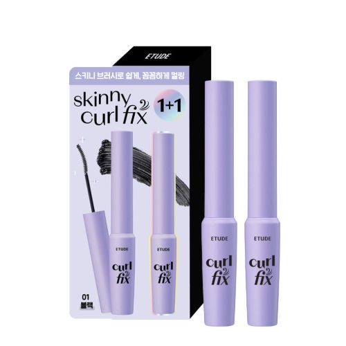 ETUDE Curl Fix Skinny Mascara 1+1 Set 3g+3g