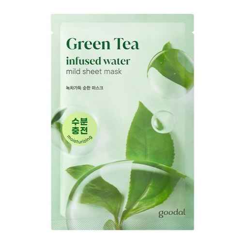 GOODAL Green Tea Infused Water Mild Sheet Mask 20g x10ea