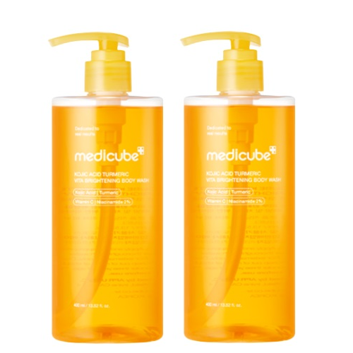 MEDICUBE Kojic Acid Turmeric Vita Brightening Body Wash 400ml (1+1)