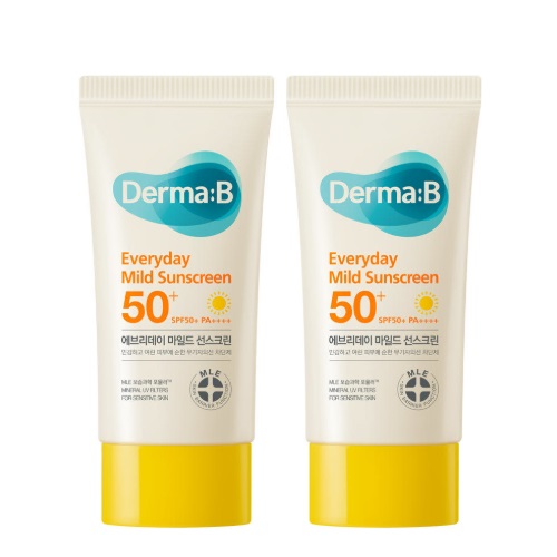 Derma:B Everyday Mild Sunscreen SPF50+PA++++50ml x 2ea