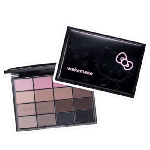 WAKEMAKE Soft Blurring Eye Palette [Hello Kitty/NEW] 28 Smoky Hush Bluring