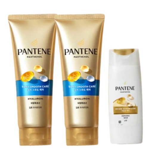 PANTENE Silky Smooth Care Hyaluron Treatment 220ml *2 (+ shampoo90ml) set