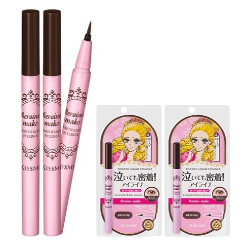 KISSME Sooth Liquid EyeLiner N 1+1 [02 Brown]