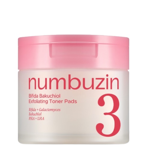 numbuzin No.3 Bifida Bakuchiol Exfoliating Toner Pads 70pads