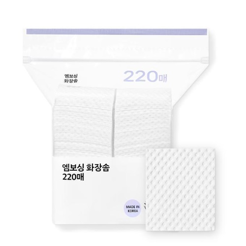 Oliveyoung Embossing Cotton Puff 220p