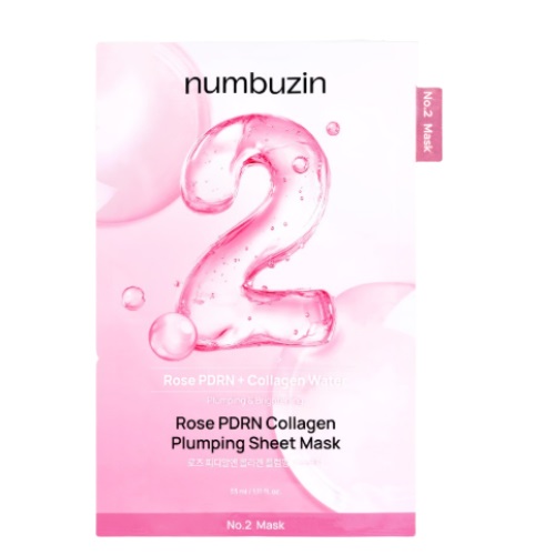 numbuzin No.2 Rose PDRN Collagen Plumping Sheet Mask 10 sheets